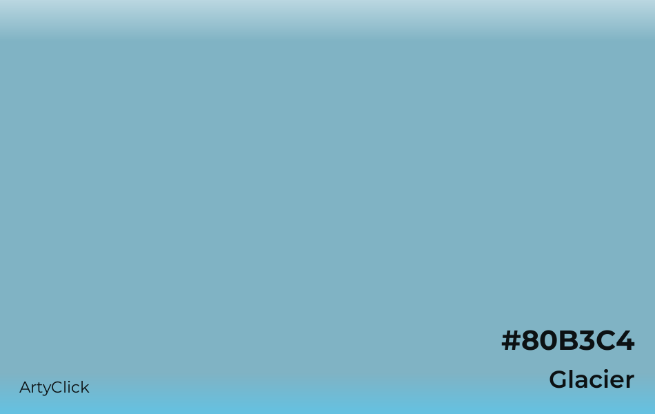Glacier #80B3C4