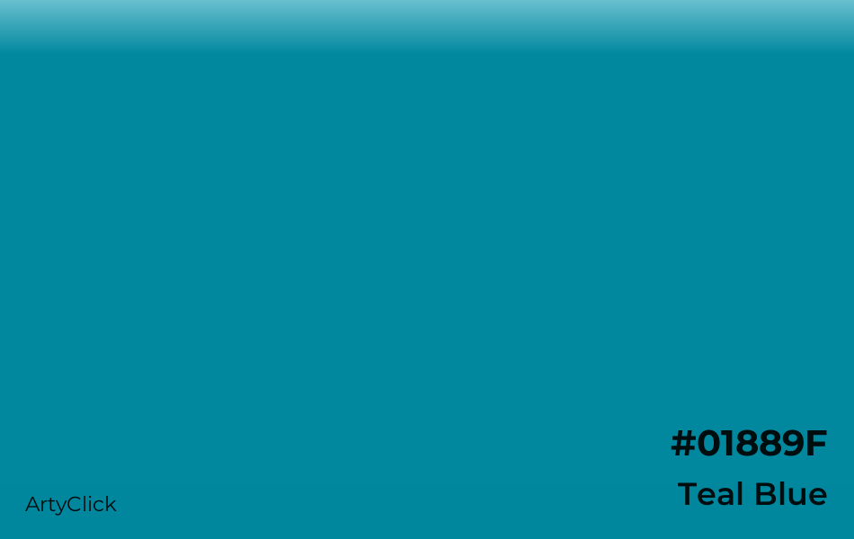 Teal Blue #01889F